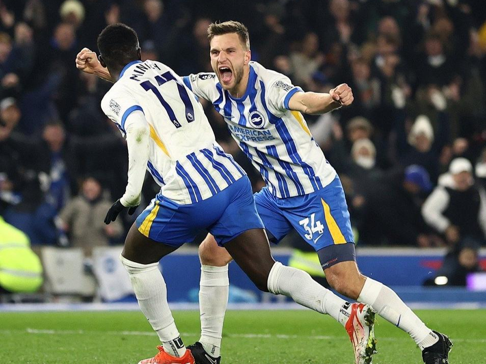 切尔西客场战平布莱顿，保持不败记录