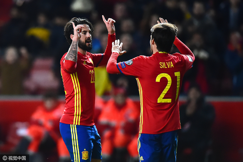 西班牙4-2击败挪威，继续领跑小组