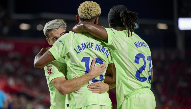 马洛卡客场惊险获胜,成功挑战梅西领军的巴萨 马洛卡客场惊险获胜,成功挑战梅西领军的巴萨